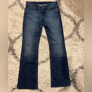 7 Seven For All Mankind Jeans Womens 28 FLYNT Medium Blue Denim Straight